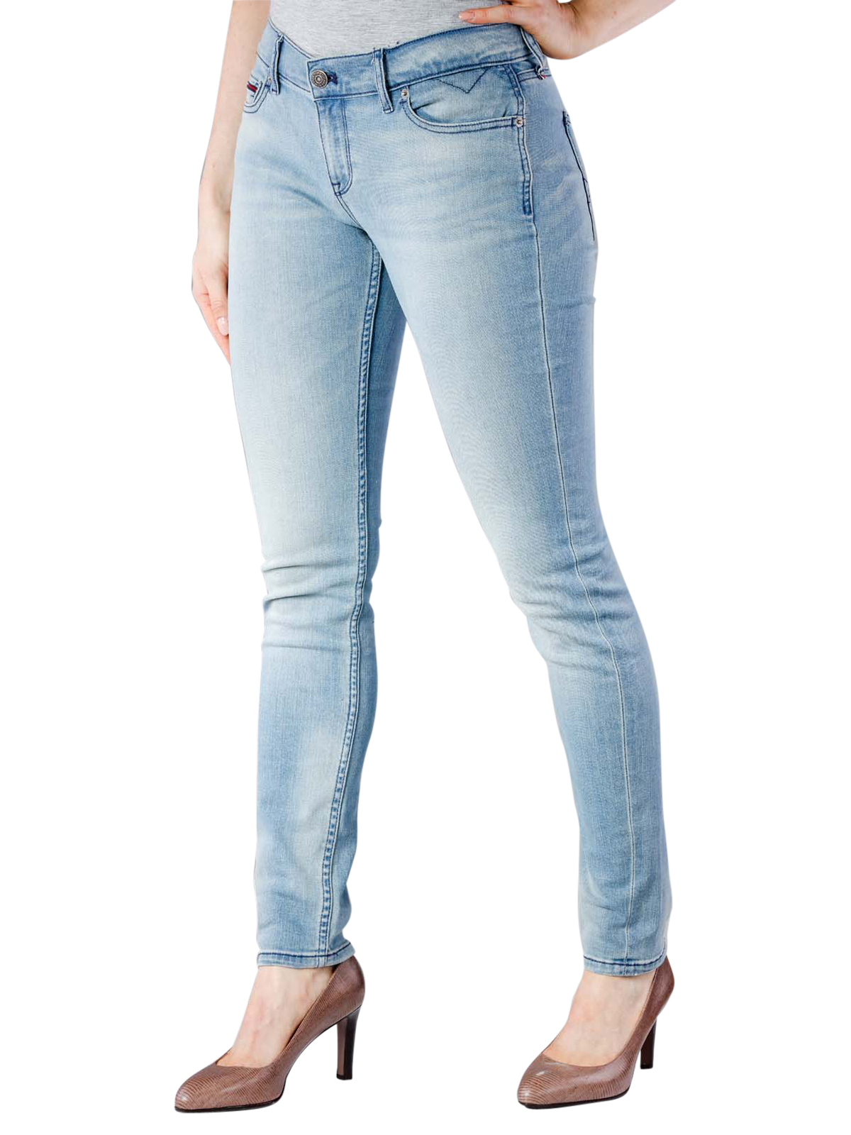 Jean Skinny Tiro Alto Mujer